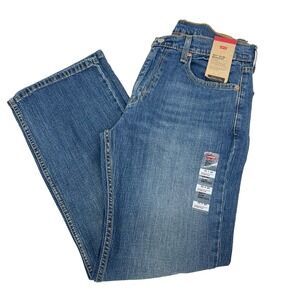 Levi's 527 Slim Bootcut Jeans Mens Size 32x30 Blue Tunes Medium Wash Stretch New